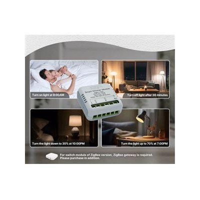ZM-105-M-MS - Mini ZigBee ovladač intenzity osvětlení, AC 90-250V, 150W