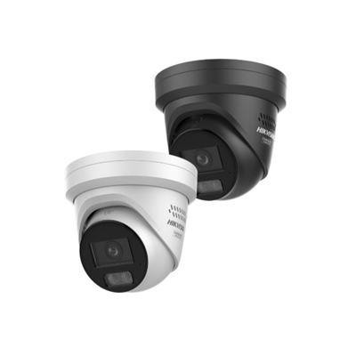 DS-2CD2347G3-LIS2UY/SL(4mm) - 4MPix IP Turret Hybrid ColorVu AcuSense kamera, LED/IR 30m, WDR 130dB,audio, alarm, IP67, blikač