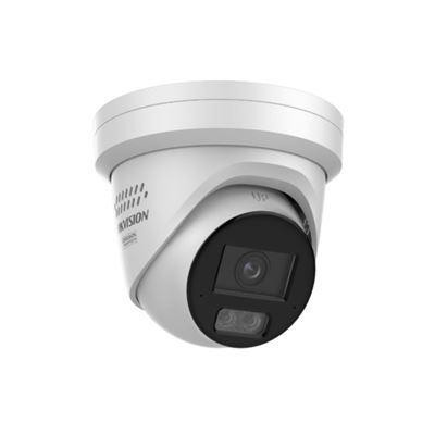 DS-2CD2387G3-LIS2UY/SL(4mm) - 8MPix IP Turret Hybrid ColorVu AcuSense kamera, LED/IR 30m, WDR 130dB,audio, alarm, IP67, blikač