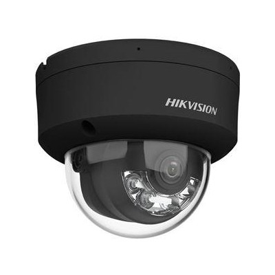 DS-2CD2187G2H-LISU(2.8mm)/eF/BLACK - 8MPix IP Dome Hybrid ColorVu AcuSense kamera, LED/IR 30m, WDR 130dB,audio, alarm, IP67, čer