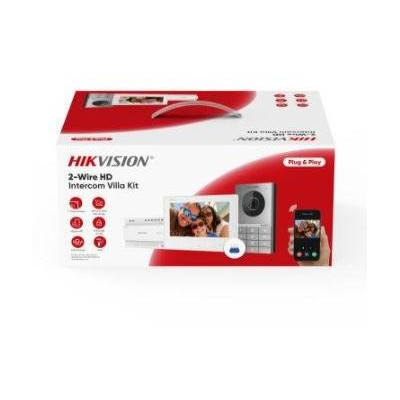 DS-KIS706EY - Přednastavený kit videotelefonu, 2-drát HD, bytový monitor+dveřní stanice s klávesnicí+zdroj