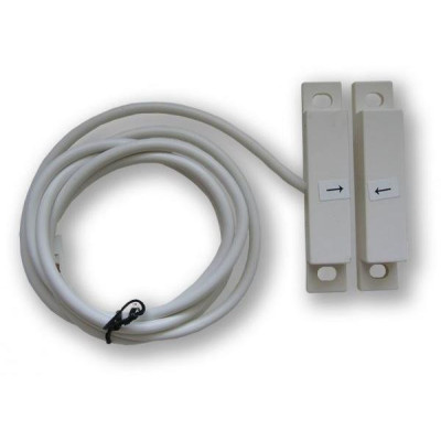 3G-SM-60, bílá - bílá, polarizovaný, masivní kovový povrchový magnetický kontakt