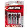 Ansmann LR6 AA RED - Alkalická baterie AA, 1,5V, LR6, AA, BL4