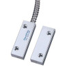 BS-2071AR - Kovový povrchový magnetický kontakt 50 x 17 x 9,8 mm, kabel v pancéřové hadici